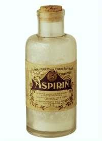 An old bottle of aspirin