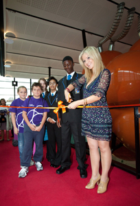 Blue Peter presenter Helen Skelton opens the Centre of the Cell