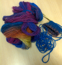 Tangled yarn