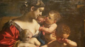 ''Christian Charity'', oil on canvas painting by Giovanni Francesco Barbieri, called Il Guercino, c. 1625-26