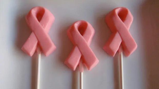 Pink ribbon chocolates