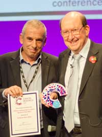 Ron said: "The fact that this award comes from Cancer Research UK makes it all the more special as it's a charity that I admire and respect enormously. I've had the privilege of support from Cancer Research UK for over 30 years and it's been a marvellous organisation to work with."