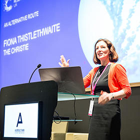 Fiona Thistlethwaite speaking at the Innovation Summit