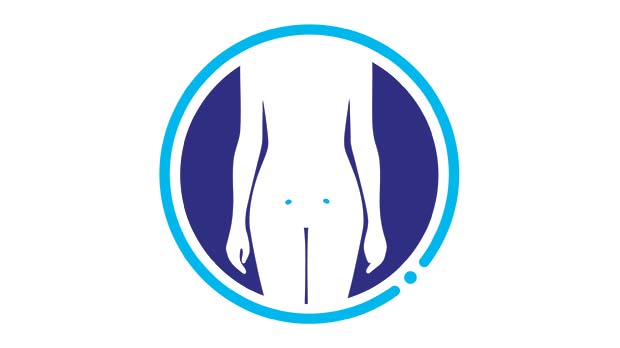 Ovarian cancer medical icon