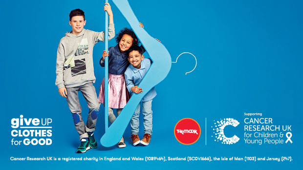 TKMaxx Give Up Clothes For Goodcampaign imagery