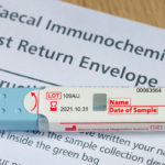 The faecal immunochemical test kit used for bowel cancer screening in the UK