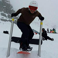 Keith training for the Paralympics in Austria