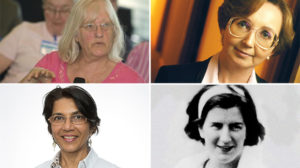 Headshots of Dame Valerie Beral, Anne Szarewski, Nandita deSouza and Yvonne Barr