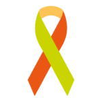 The Teenage and Young Adult Cancer Awareness Month ribbon on a white background.