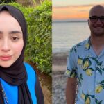 Fatimah, 19, near her home, and Adam, 23, on holiday. They were both diagnosed with cancer in their mid-teens.