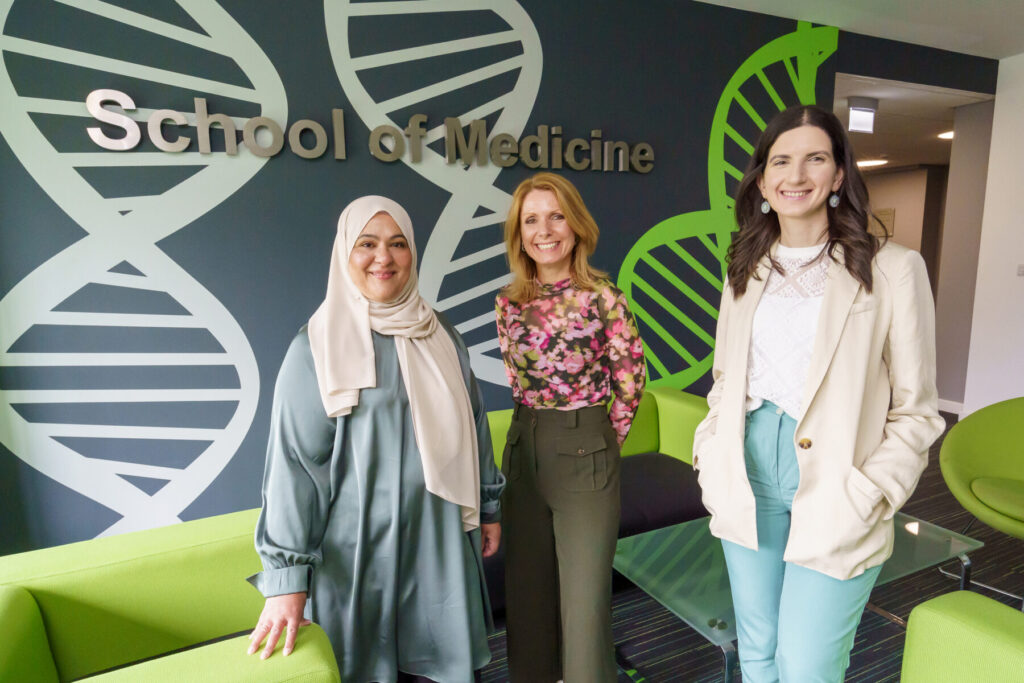 Some of the research team from the University of Sunderland. L-R-Fozia Haider, Dr Floor Christie de Jong, Dr Rawand Jarrar