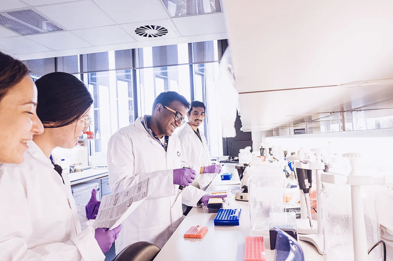 Researchers working in our Cambridge lab