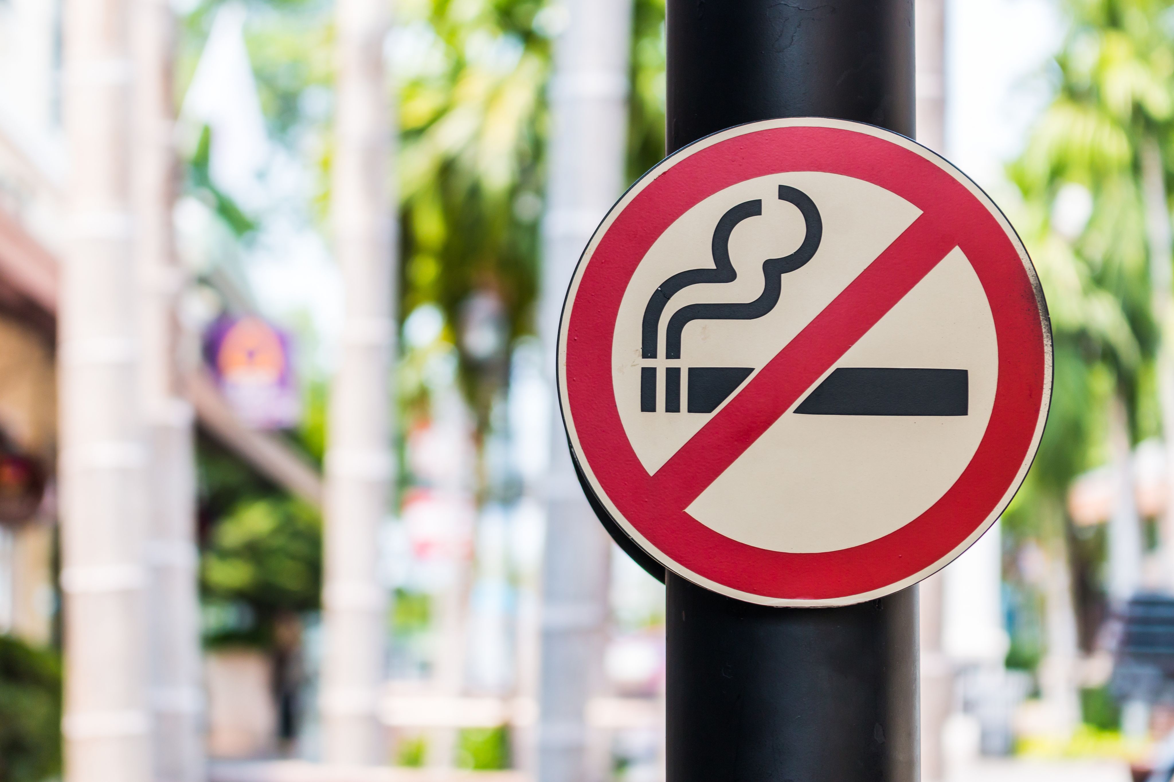 A non-smoking sign