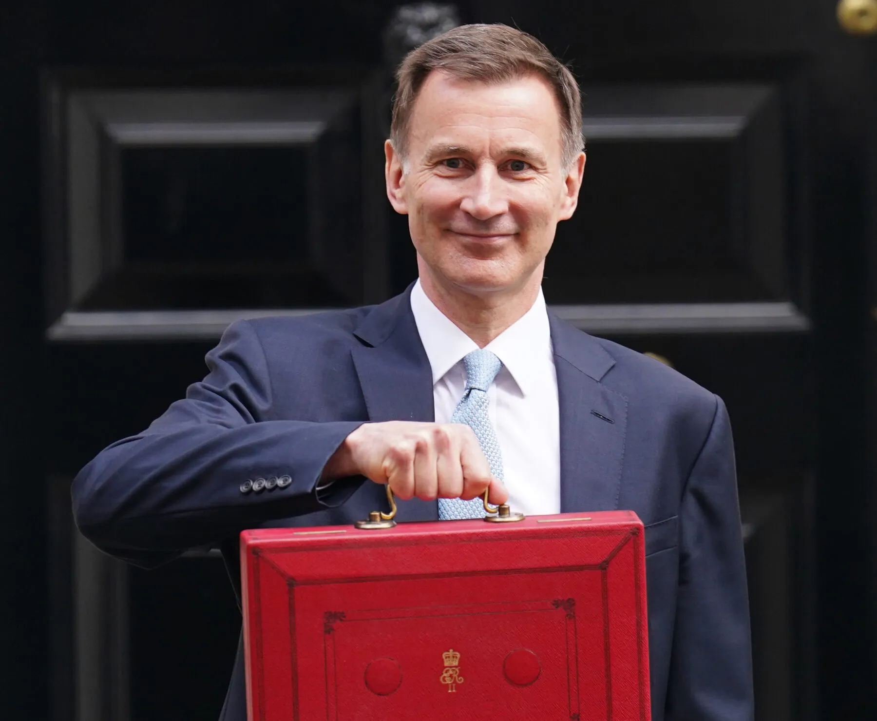 Chancellor of the Exchequer Jeremy Hunt leaves 11 Downing Street, London, with his ministerial box before delivering his Budget in the Houses of Parliament
