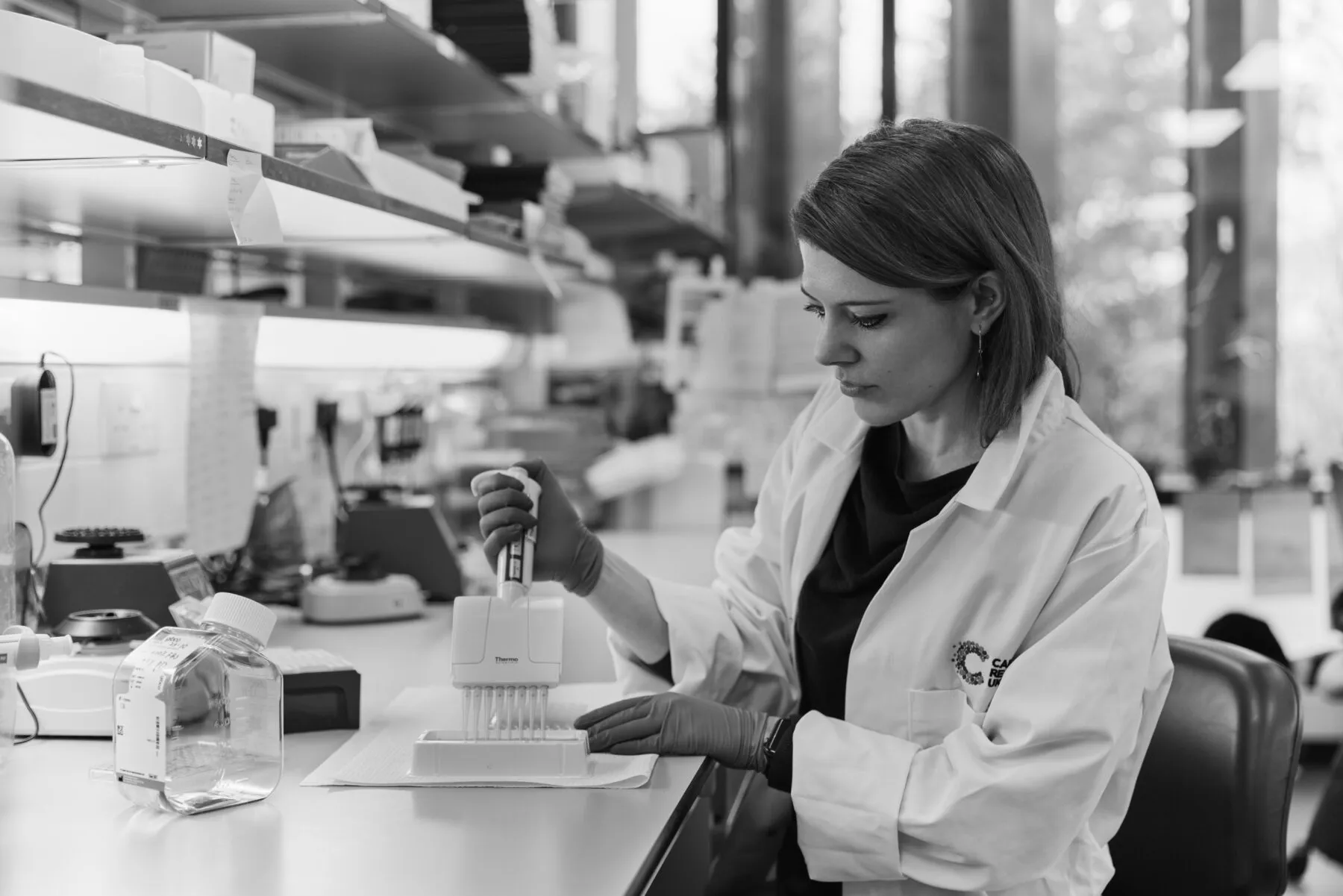 Giulia Biffi in the lab. Image credit: David Vintiner.