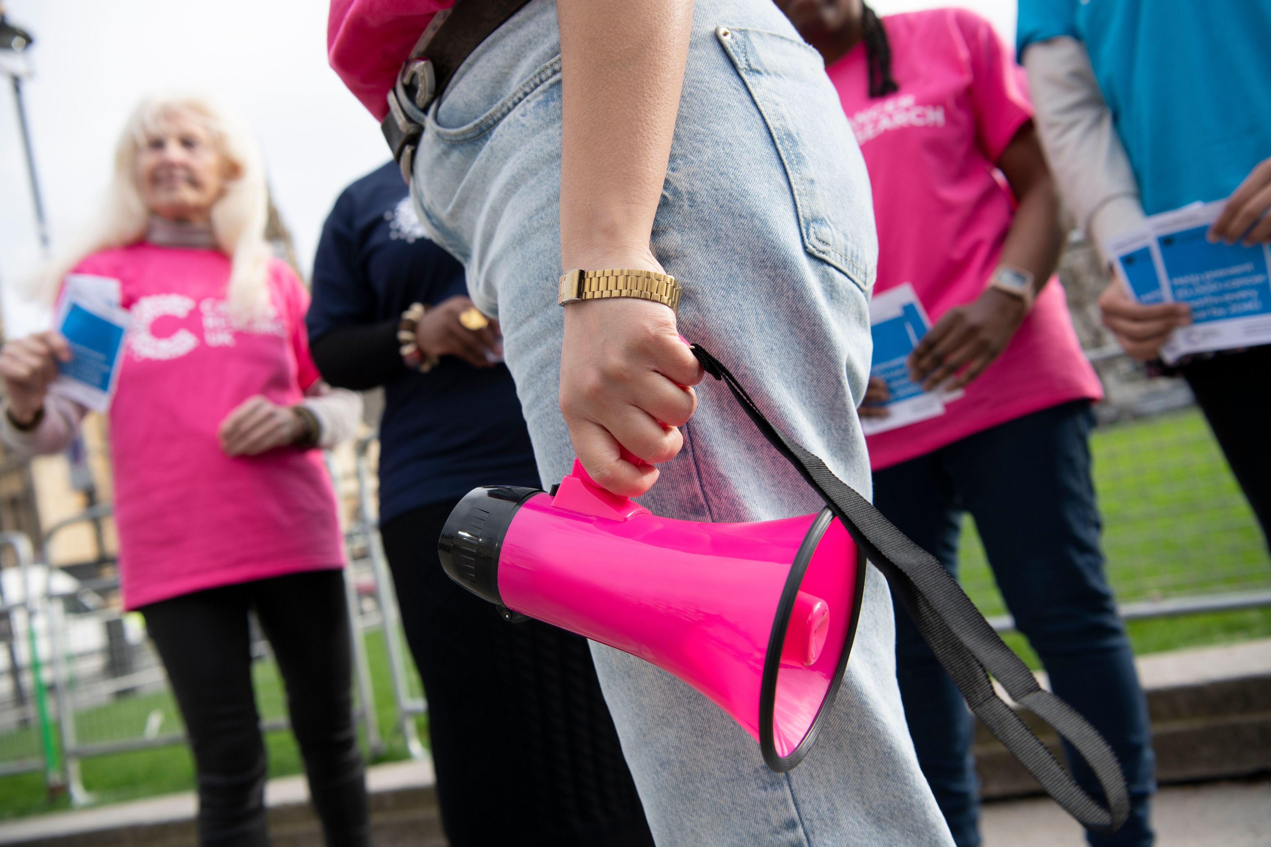 A close up image of a megaphone