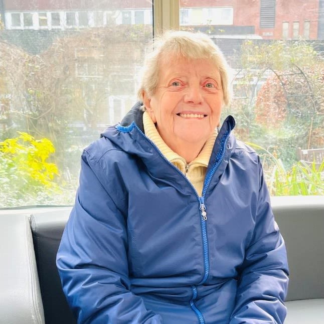 A photo of DETERMINE patient Pamela Garner-Jones during an interview with Sky News