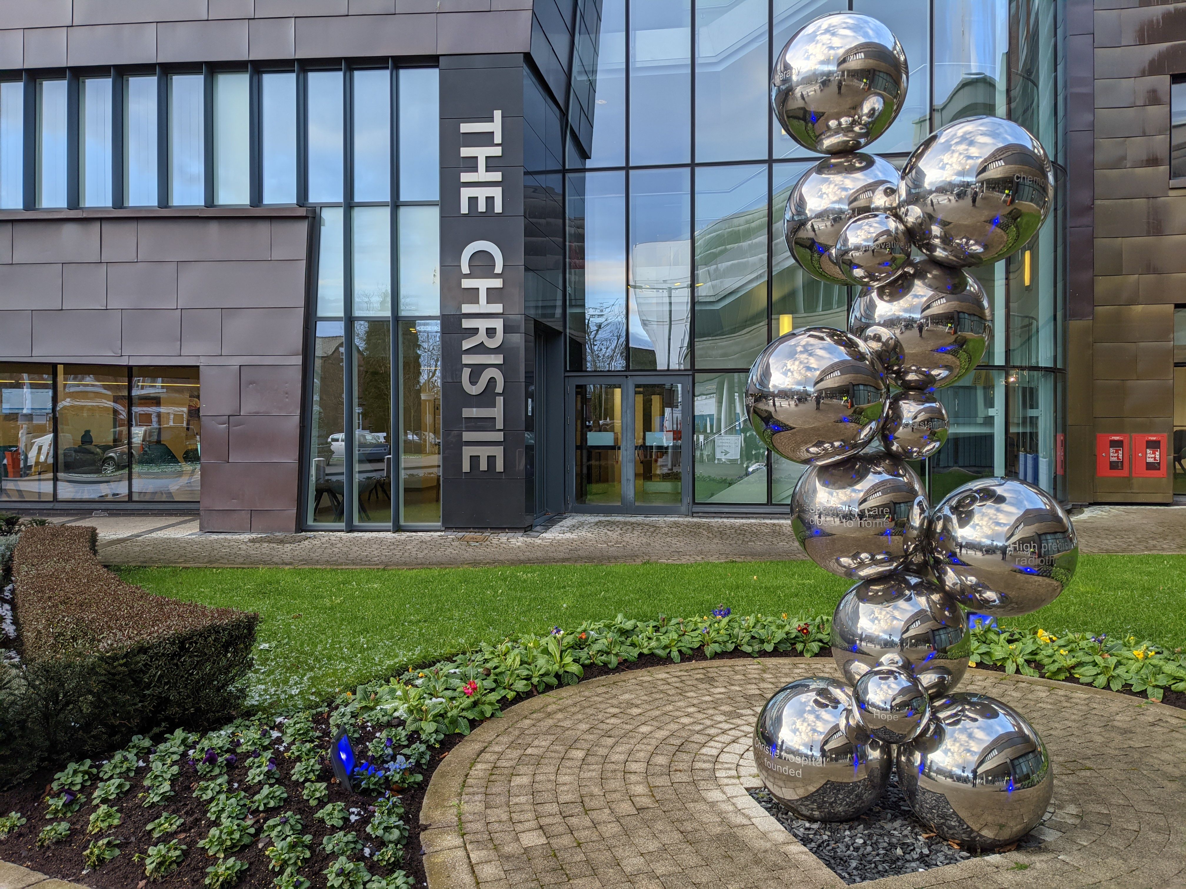 An exterior shot of the Christie Hospital in Manchester