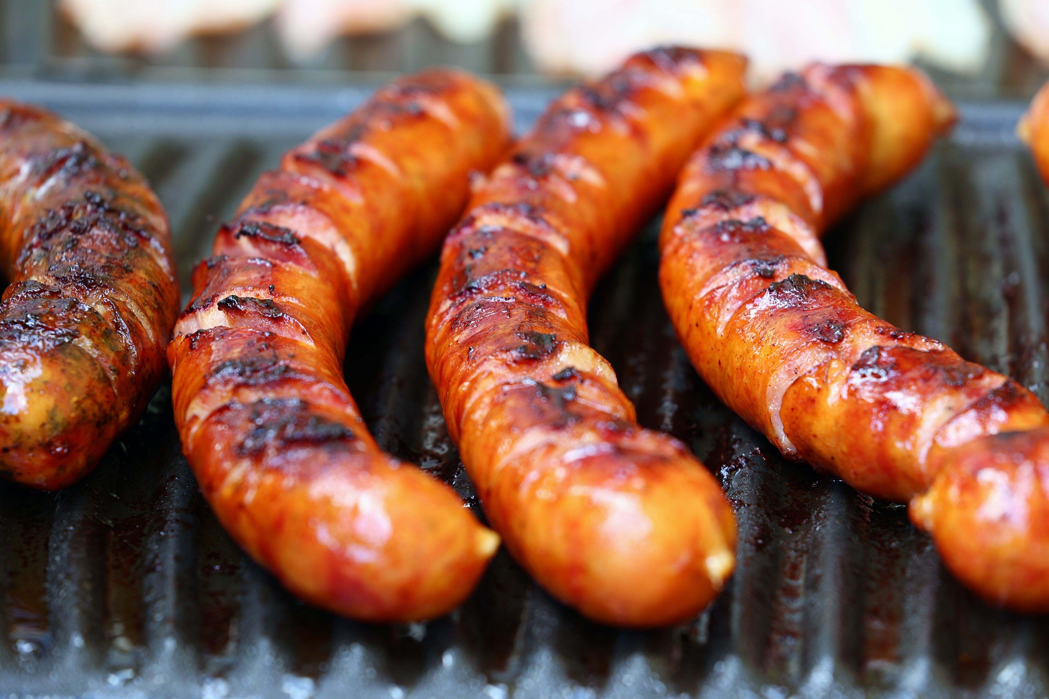 Sausages on a BBQ