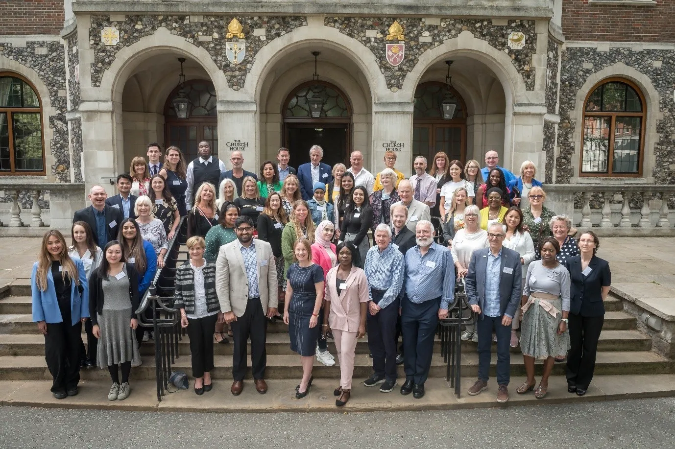 Smokefree UK campaign campaigners and ambassadors standing outside Westminster