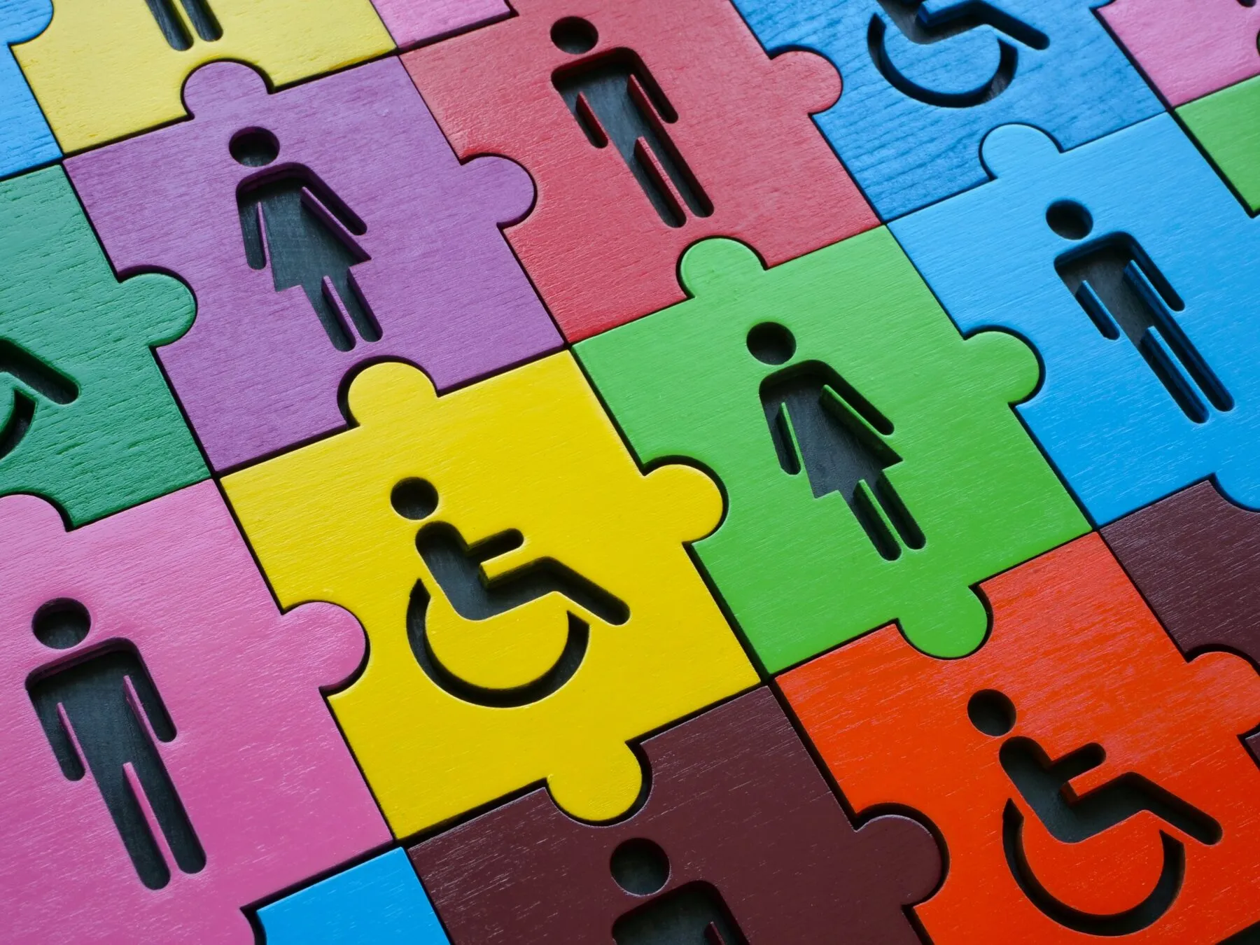 Diversity,And,Inclusion.,Multi,Colored,Puzzle,With,Figures,Of,People