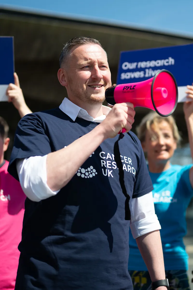Cancer Research UK Ambassador, Jody-Bullock in Wales