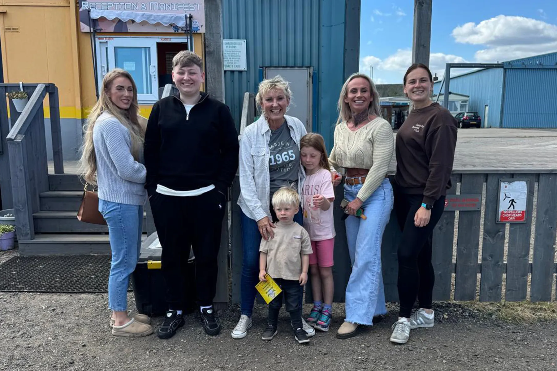 Smokefree UK supporter Sue and her family on a day out.